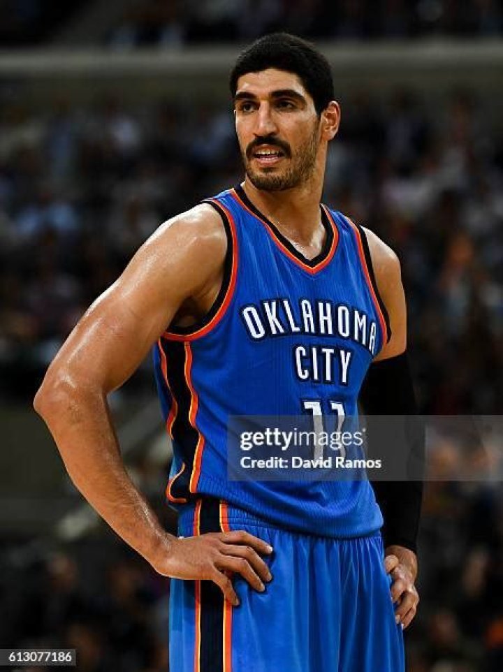 Enes kanter during a match against the Portland Trail Blazers in March 2018