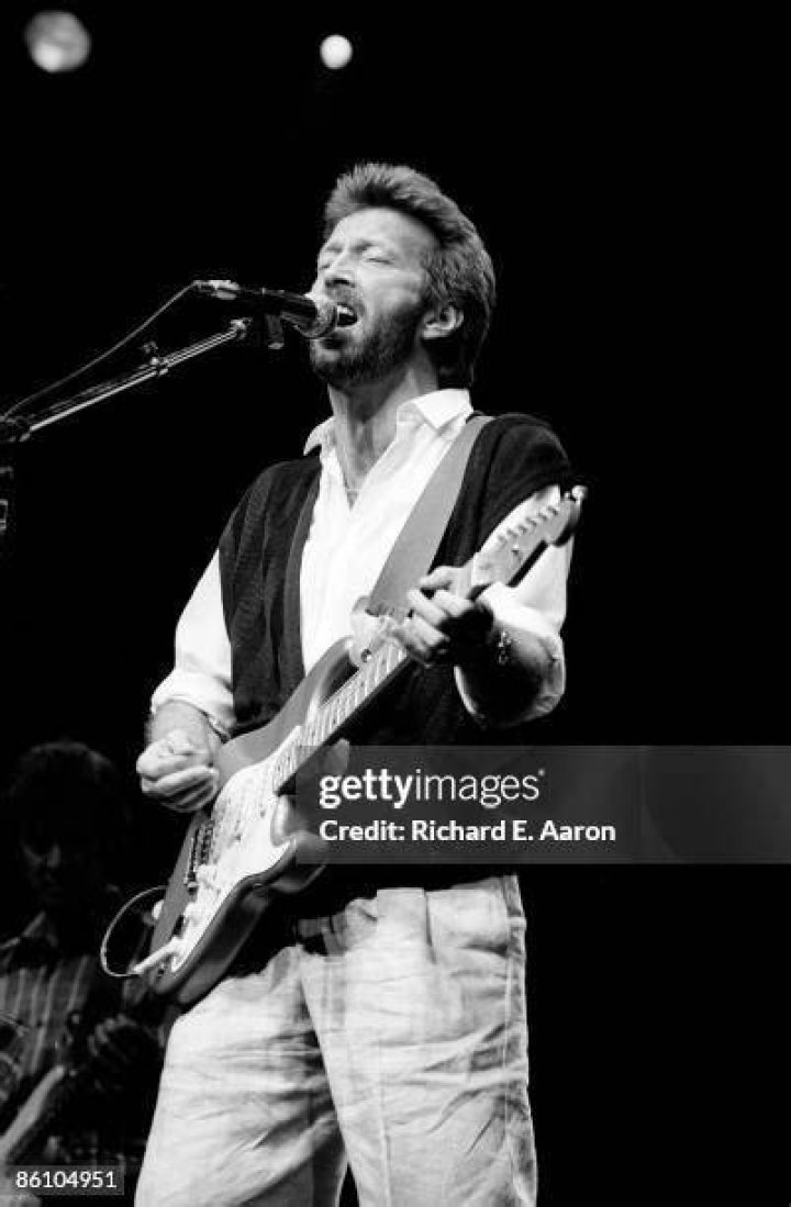 Eric Clapton performing at the Hard Rock Calling concert in 2008