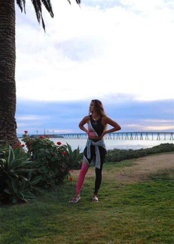 Eryn Krouse as seen while taking a selfie in Malibu, California in September 2019