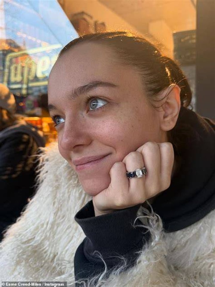 Esme Creed-Miles sharing her selfie in August 2019
