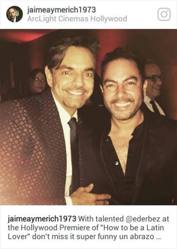 Eugenio Derbez and Jaime Aymerich as seen in March 2016
