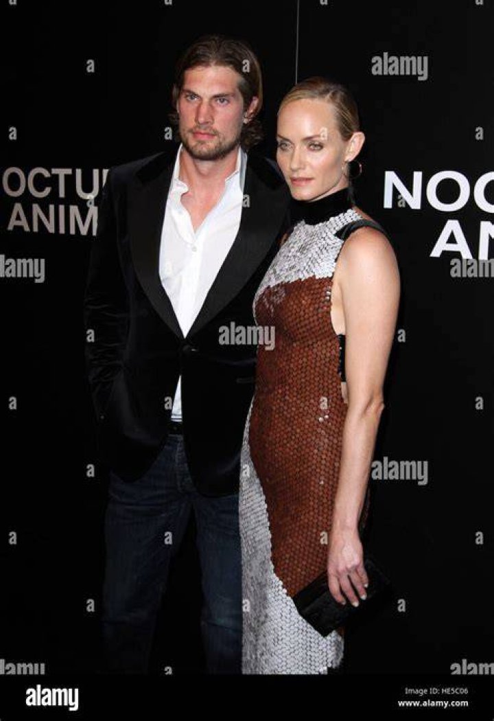Ex-husband Christian McCaw and Amber Valletta at the 2015 Tony Awards at Radio City Music Hall on June 7, 2015 in New York City