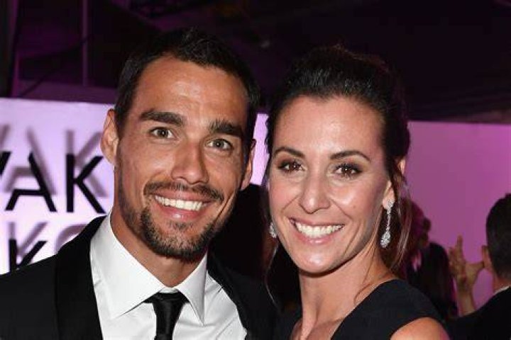 Fabio Fognini and Flavia Pennetta, as seen in December 2020
