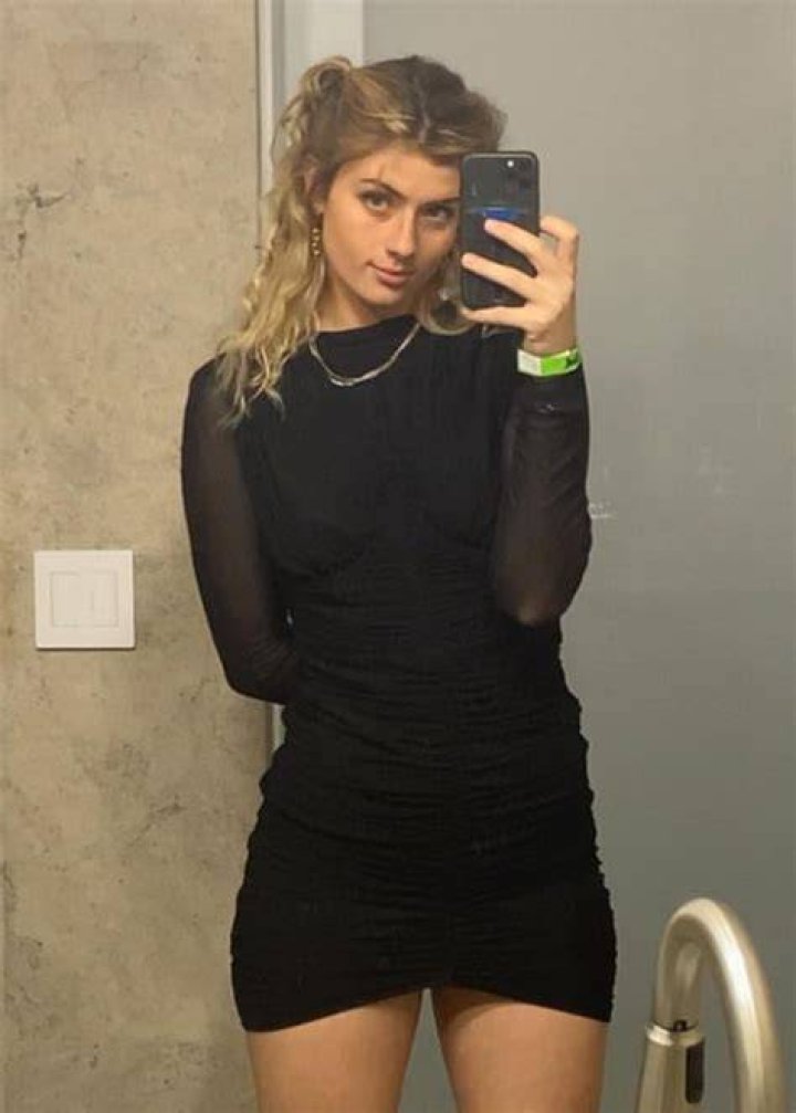 Faith Ordway as seen in a selfie that was taken in November 2021, in Los Angeles, California
