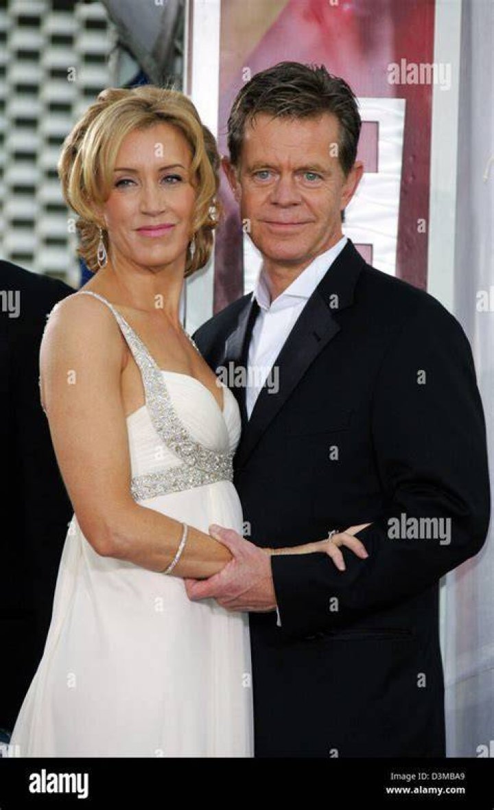 Felicity Huffman and her Spouse William H. Macy at a ceremony for Huffman and Macy to receive a star on the Hollywood Walk of Fame
