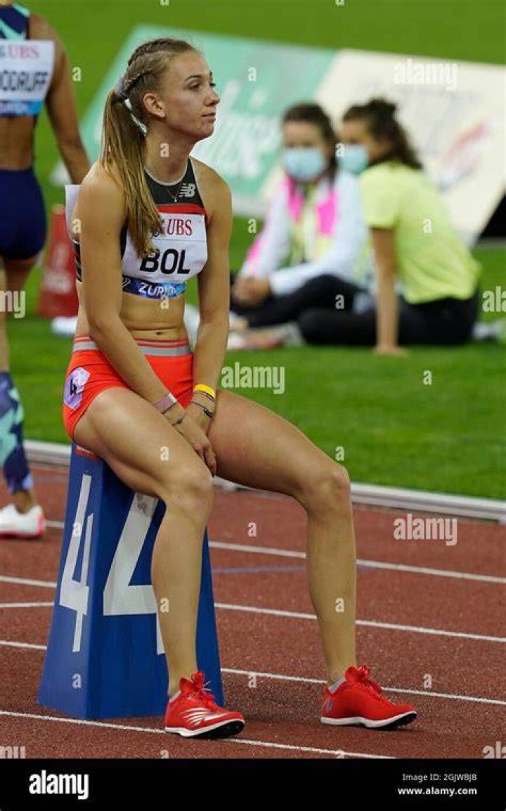 Femke Bol as seen in a selfie that was taken in April 2020