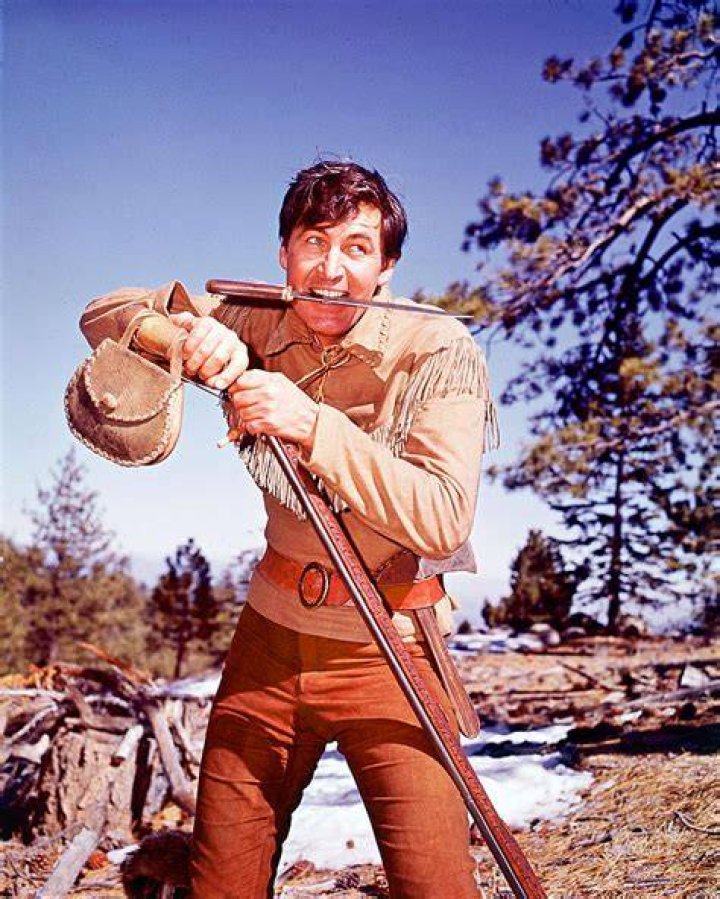Fess Parker as Daniel Boone in the television program 'Daniel Boone'