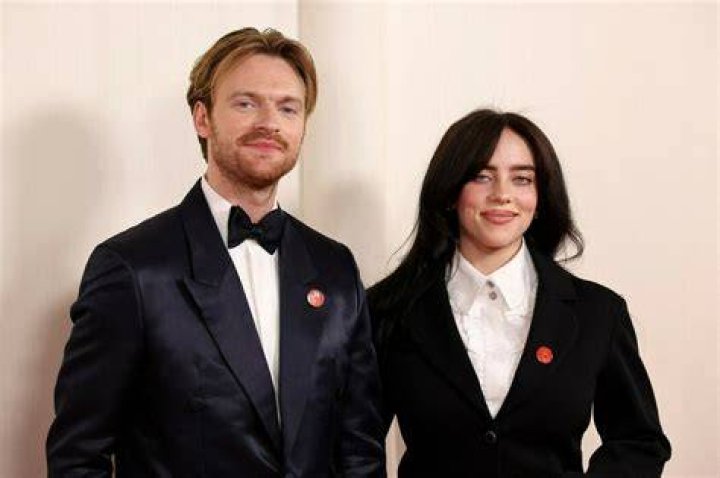 Finneas O'Connell as seen while posing for the camera at the 2019 iHeartRadio Music Awards in Los Angeles, California, United States