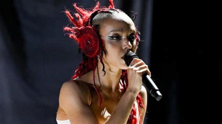 FKA Twigs while giving performance at Brit Awards 2015