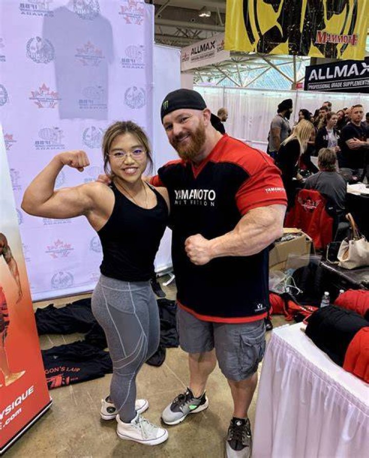 Flex Lewis and Ali Lewis, as seen in December 2019