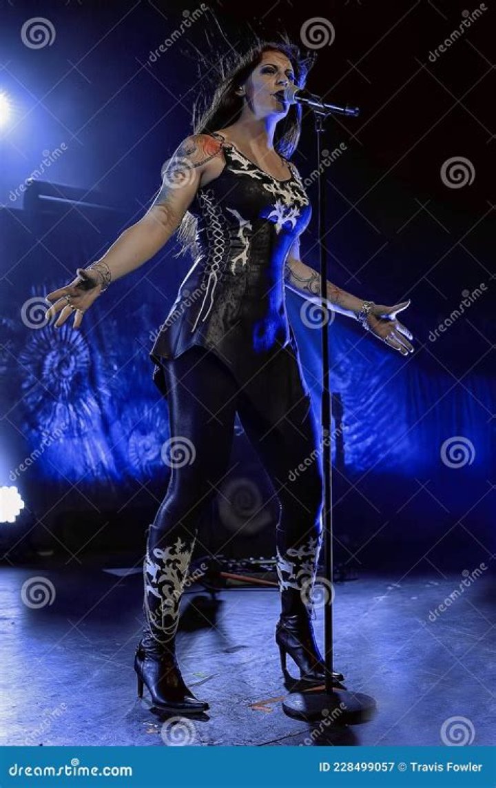 Floor Jansen with Finnish band Nightwish at Tuska Open Air 2013