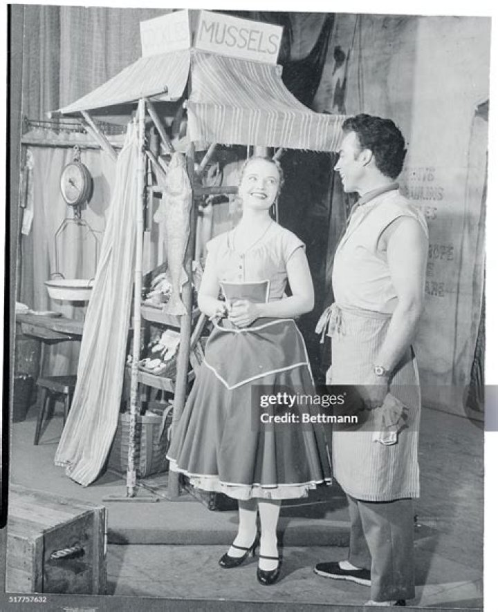 Florence Henderson and William Tabbert as seen in the Broadway production of 'Fanny'