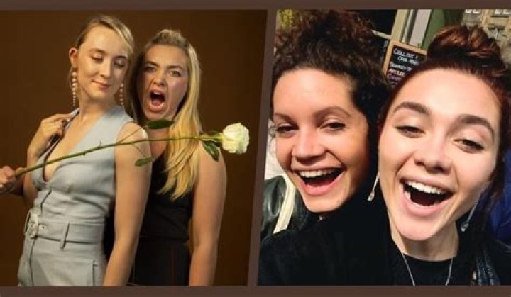 Florence Pugh (Right) and Arabella Vox in a selfie in August 2017