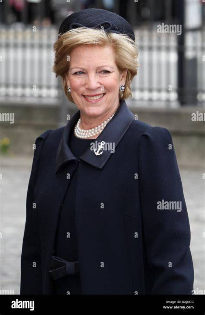 Former Queen Anne-Marie of Greece and Former King Constantine in Stockholm at the celebrations of the wedding of Victoria, Crown Princess of Sweden in June 2010