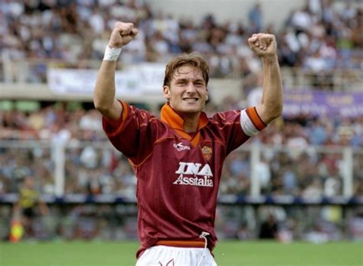 Francesco Totti at a Serie A match between UC Sampdoria and AS Roma in October 2014
