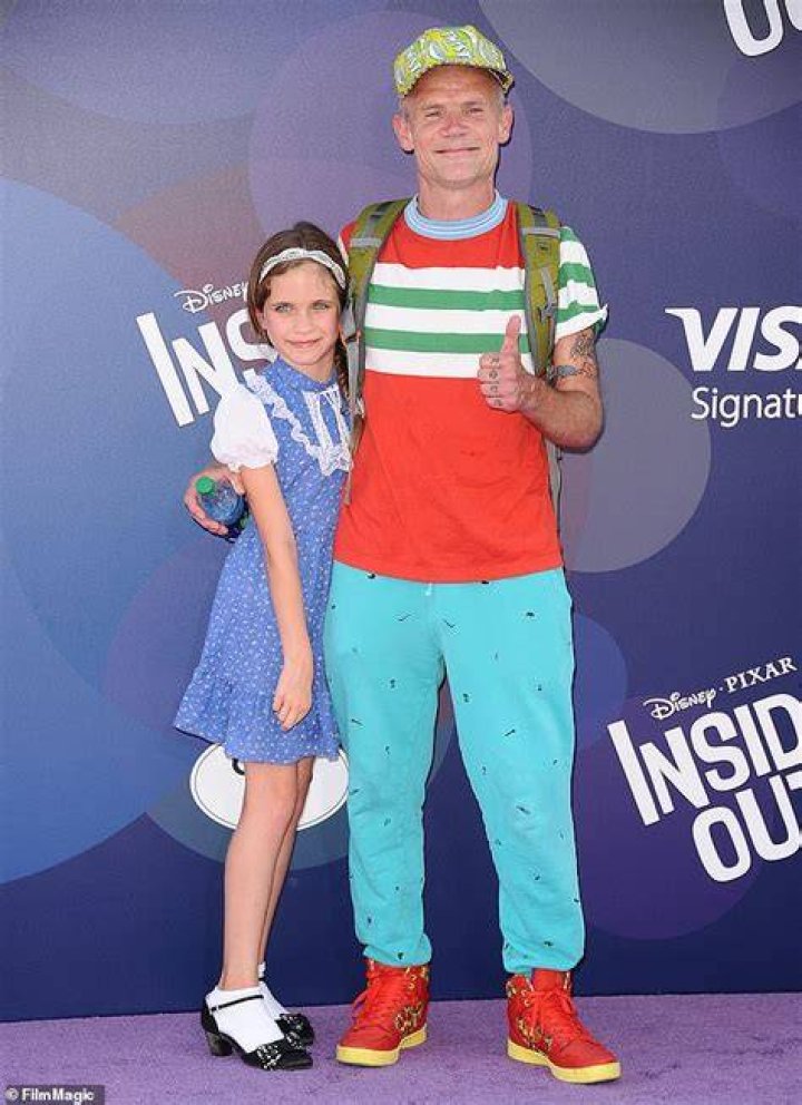 Frankie with Flea and daughter Sunny Balzary