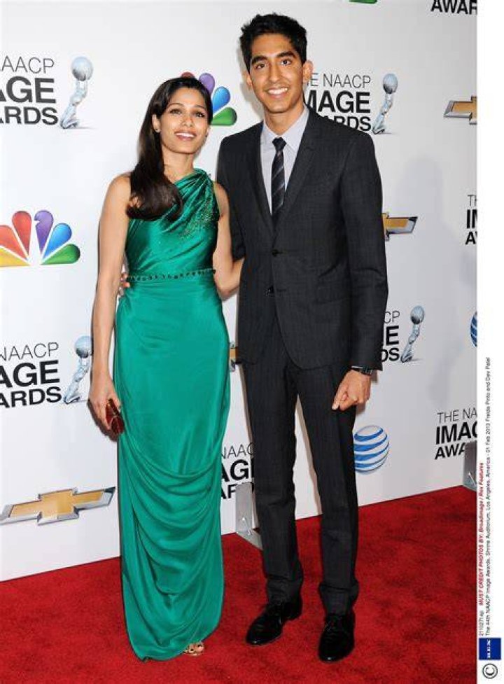 Freida Pinto and Dev Patel