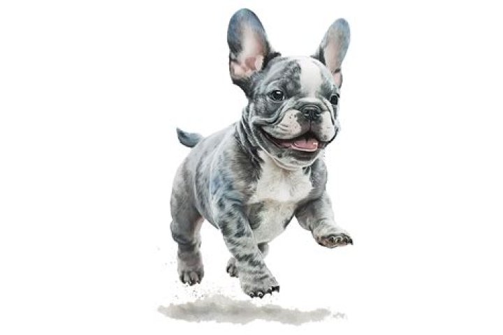Frenchie in a picture with his mother