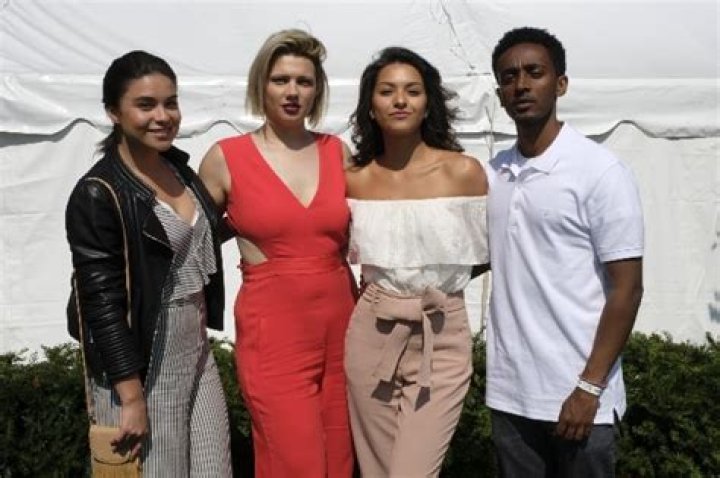 From Left to Right - Kawennáhere Devery Jacobs, D.W. Waterson, Humberly Gonzalez, and Nabil Rajo at the 2017 CFC Annual BBQ Fundraiser