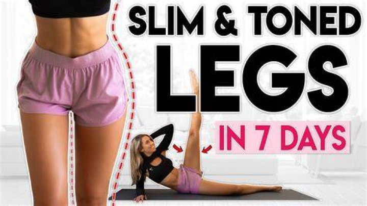 Fully toned legs of a woman