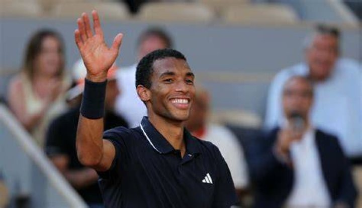 F&eacute;lix Auger-Aliassime during a match as seen in January 2016