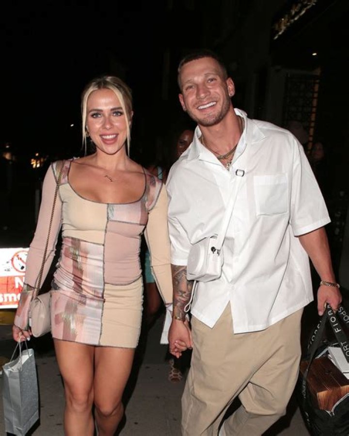 Gabby Allen with Brandon Myers in August 2020