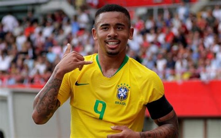 Gabriel Jesus in a World Cup 2018 match in Russia in May 2018