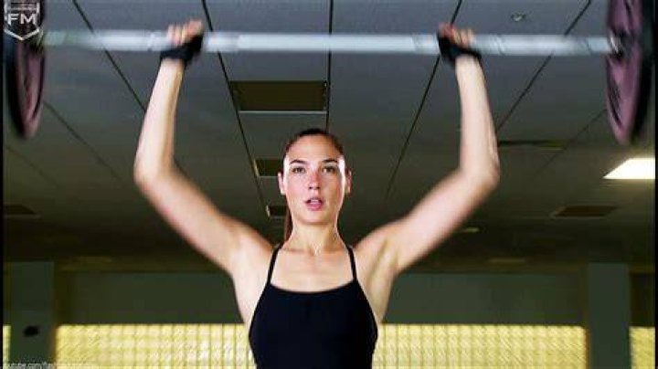 Gal Gadot working out