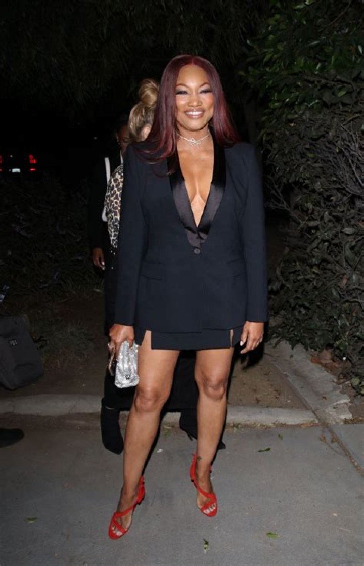 Garcelle Beauvais wearing Lloyd Klein Gray Flannel in November 2014