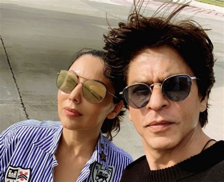 Gauri Khan as seen with her husband Shahrukh Khan