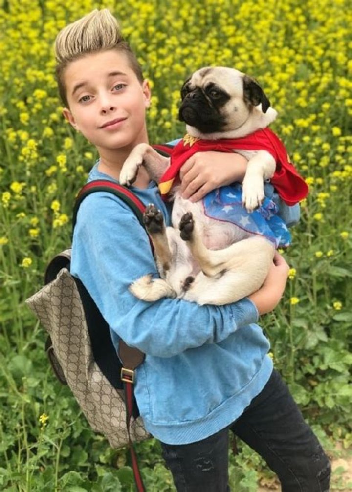 Gavin Magnus as seen while posing for the camera in Los Angeles, California in October 2018
