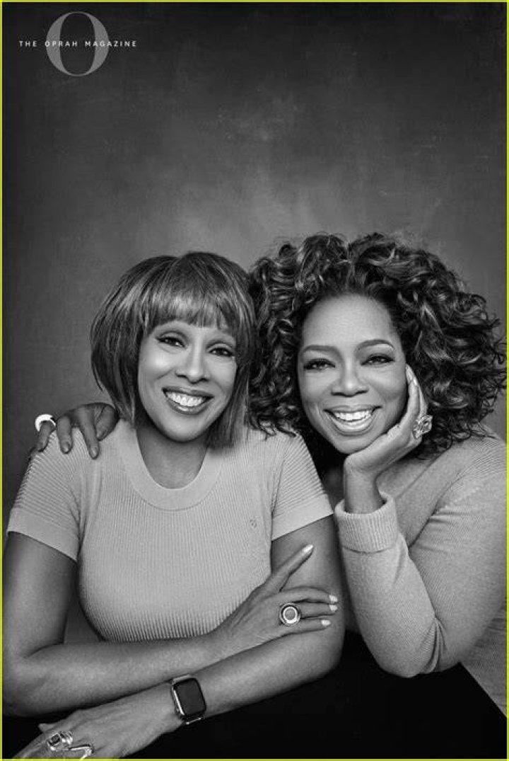 Gayle King with her friend Oprah Winfrey