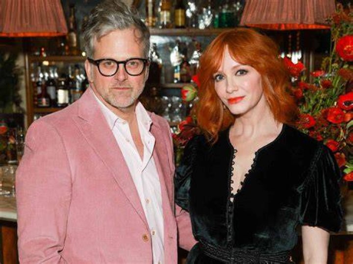 George Bianchini and his beau Christina Hendricks in a picture that was taken in March 2023