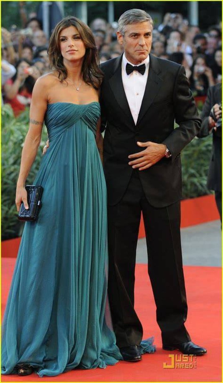 George Clooney and Elisabetta Canalis attending the 66th Venice International Film Festival in September 2009