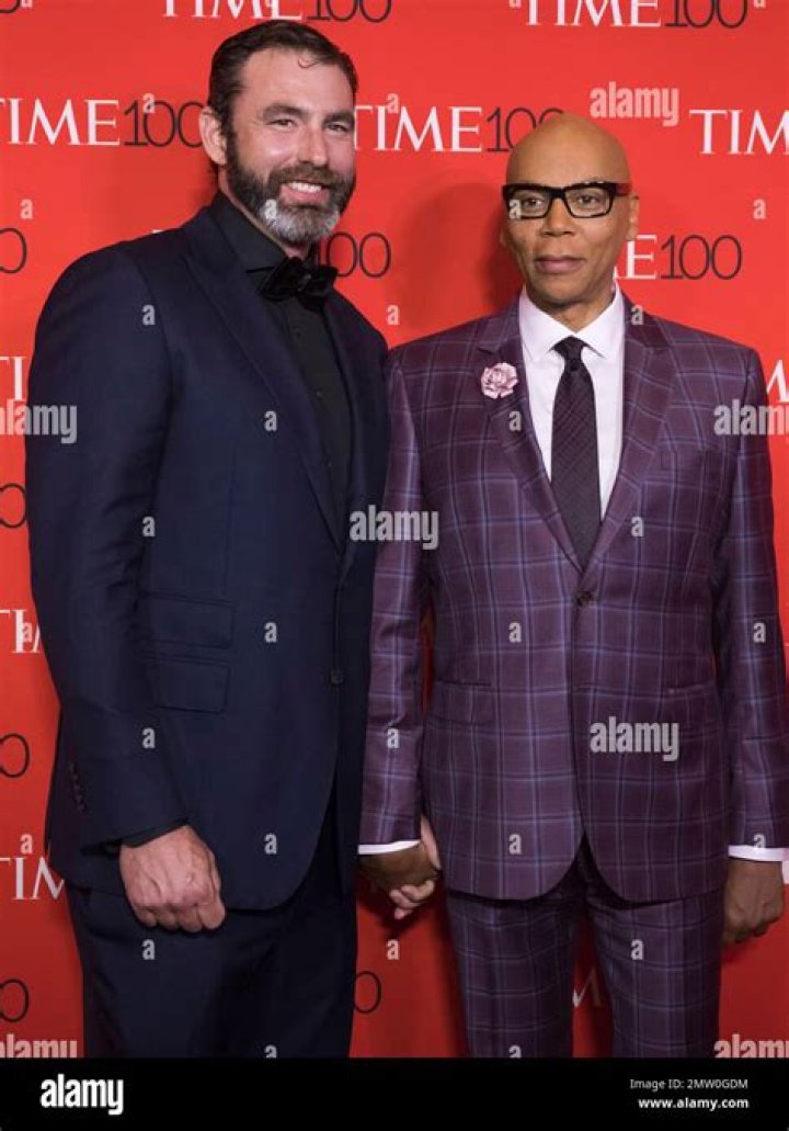Georges LeBar (Left) and RuPaul in an Instagram post in March 2017