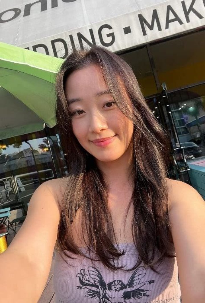 Gia Kim as seen while clicking a selfie in October 2023