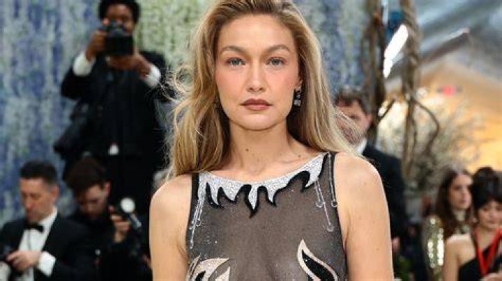 Gigi Hadid during a photo shoot for Victoria's Secret 2015 Catalog
