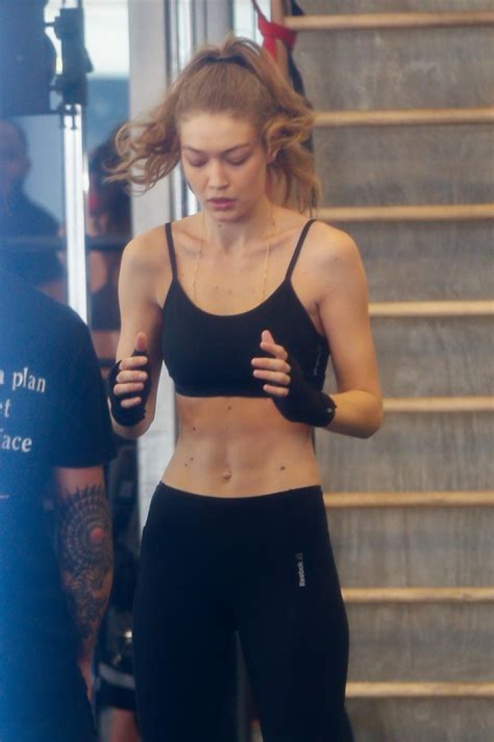 Gigi Hadid working out at Gotham Gym in New York on January 16, 2017