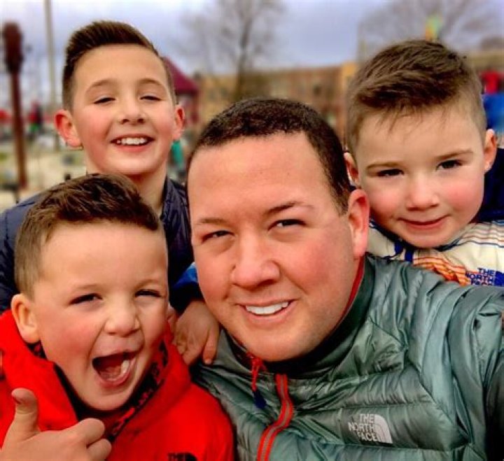 Graham Elliot with his kids at Chicago Park District Kennedy Park in May 2018