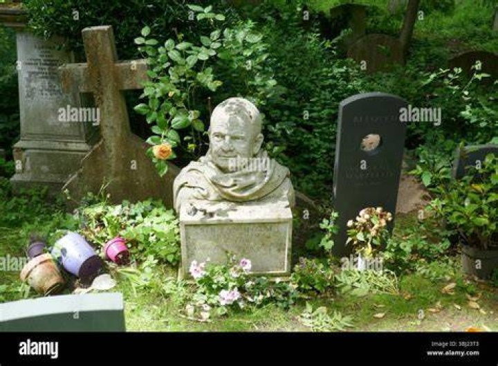 Grave of Ian Holm in Highgate Cemetery