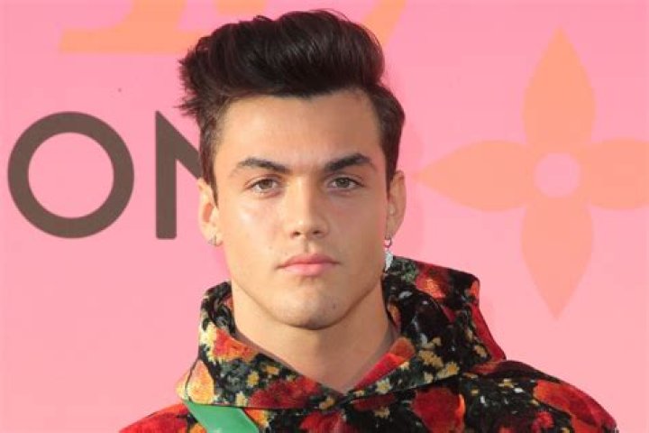 Grayson Dolan (in Green) with his twin brother and mother