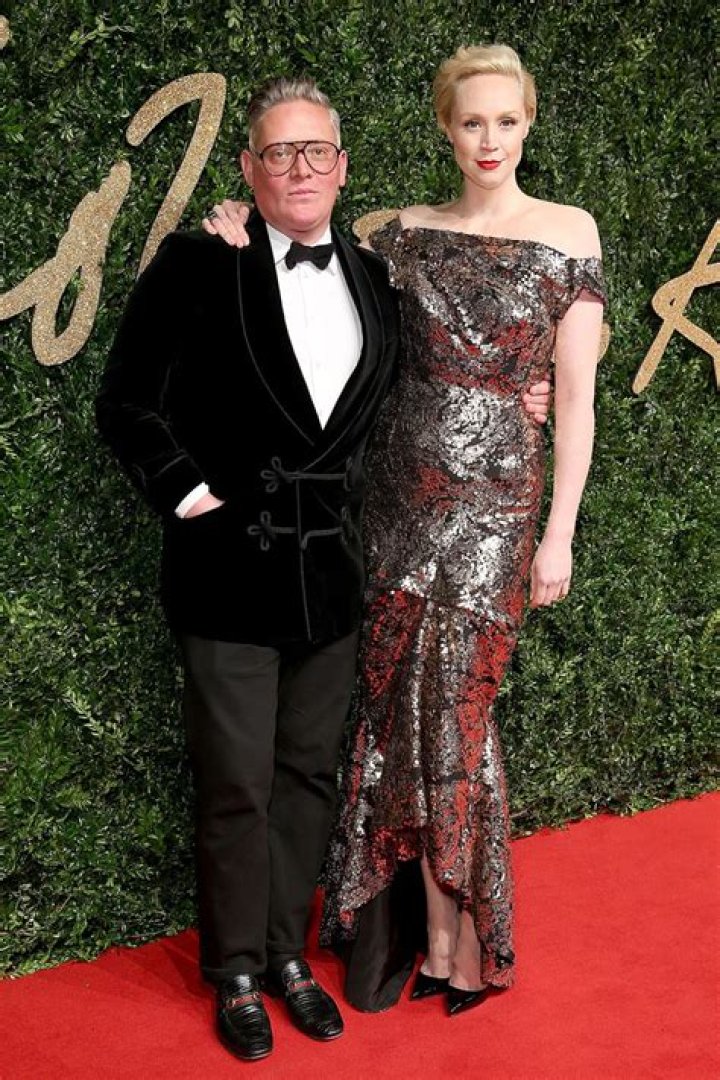 Gwendoline Christie and Giles Deacon at the Elle Style Awards 2015