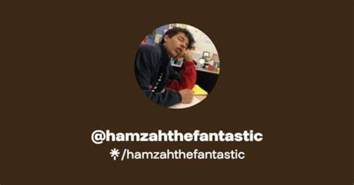 HamzahTheFantastic as seen in a selfie that was taken in August 2020