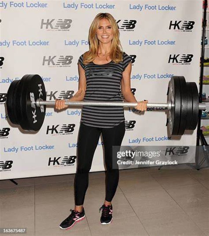 Heidi Klum during New Balance photoshoot