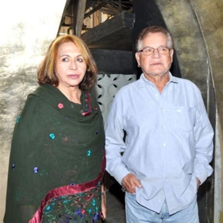 Helen and her husband Salim Khan as seen in a picture that was taken at the launch of Shatranj Napoli and Polpo Cafe & Bar in 2012