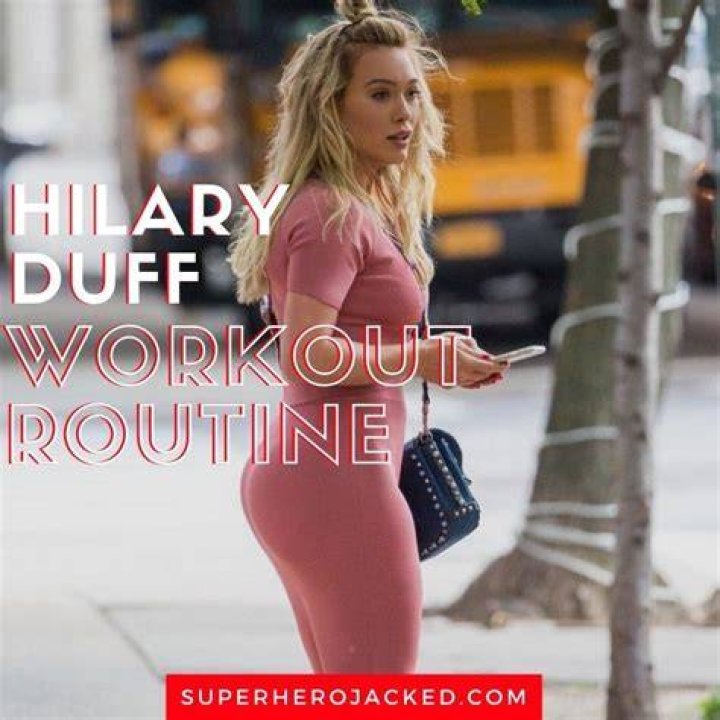 Hilary Duff workout