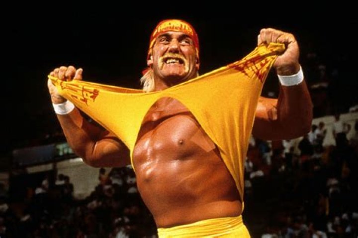 Hulk Hogan posing inside the ring in August 2005