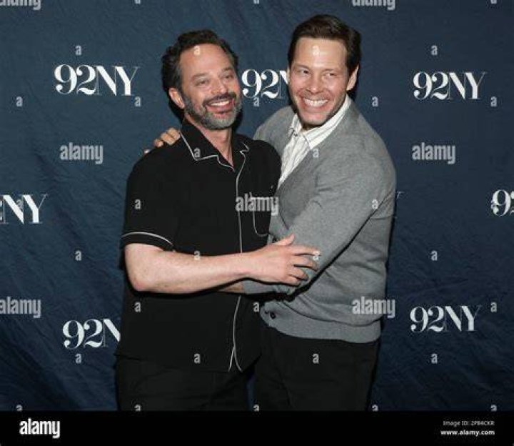 Ike Barinholtz (Right) with Andy Cohen in April 2018