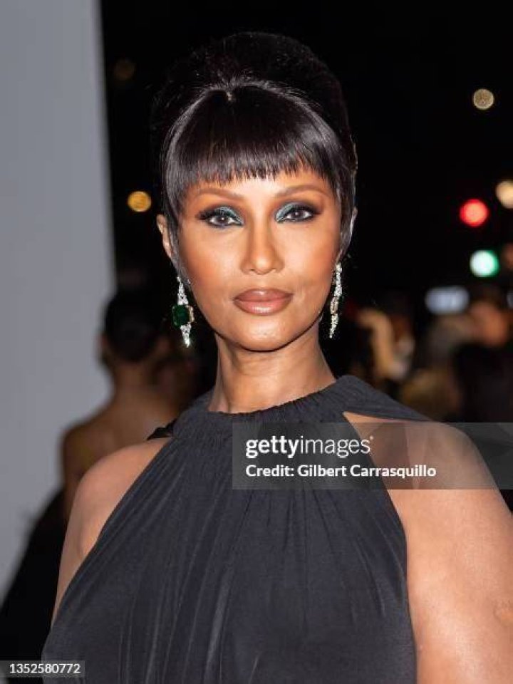 Iman as seen in a selfie that was taken in November 2021