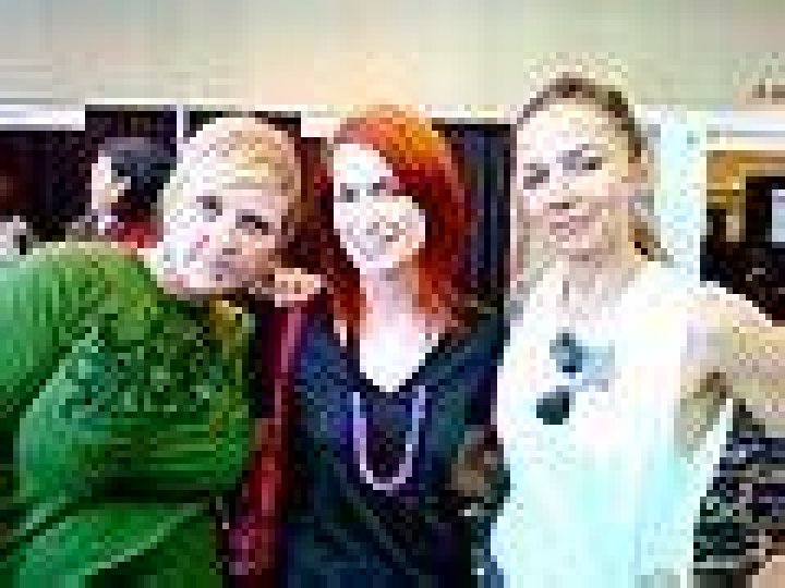 Irina Slutsky, Felicia Day, and Justine Bateman as seen in a picture taken at the International Academy of Web Television October 19, 2009